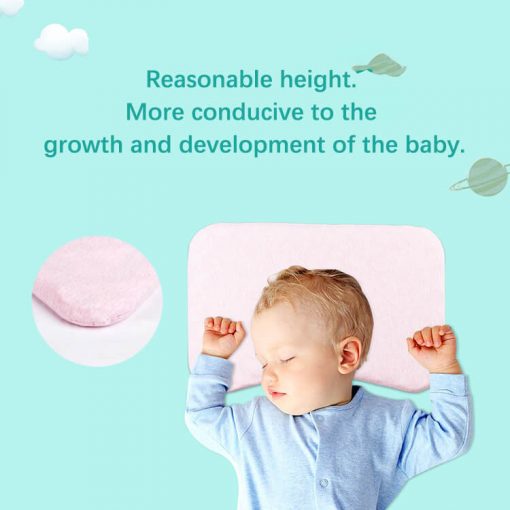 Silicon Foam Pillow for Baby nature-cotton material reasonable-height