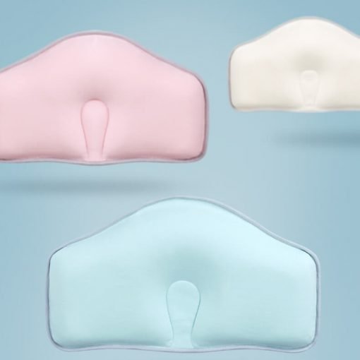 Silicon Foam pillow for baby head shape of newborn color show